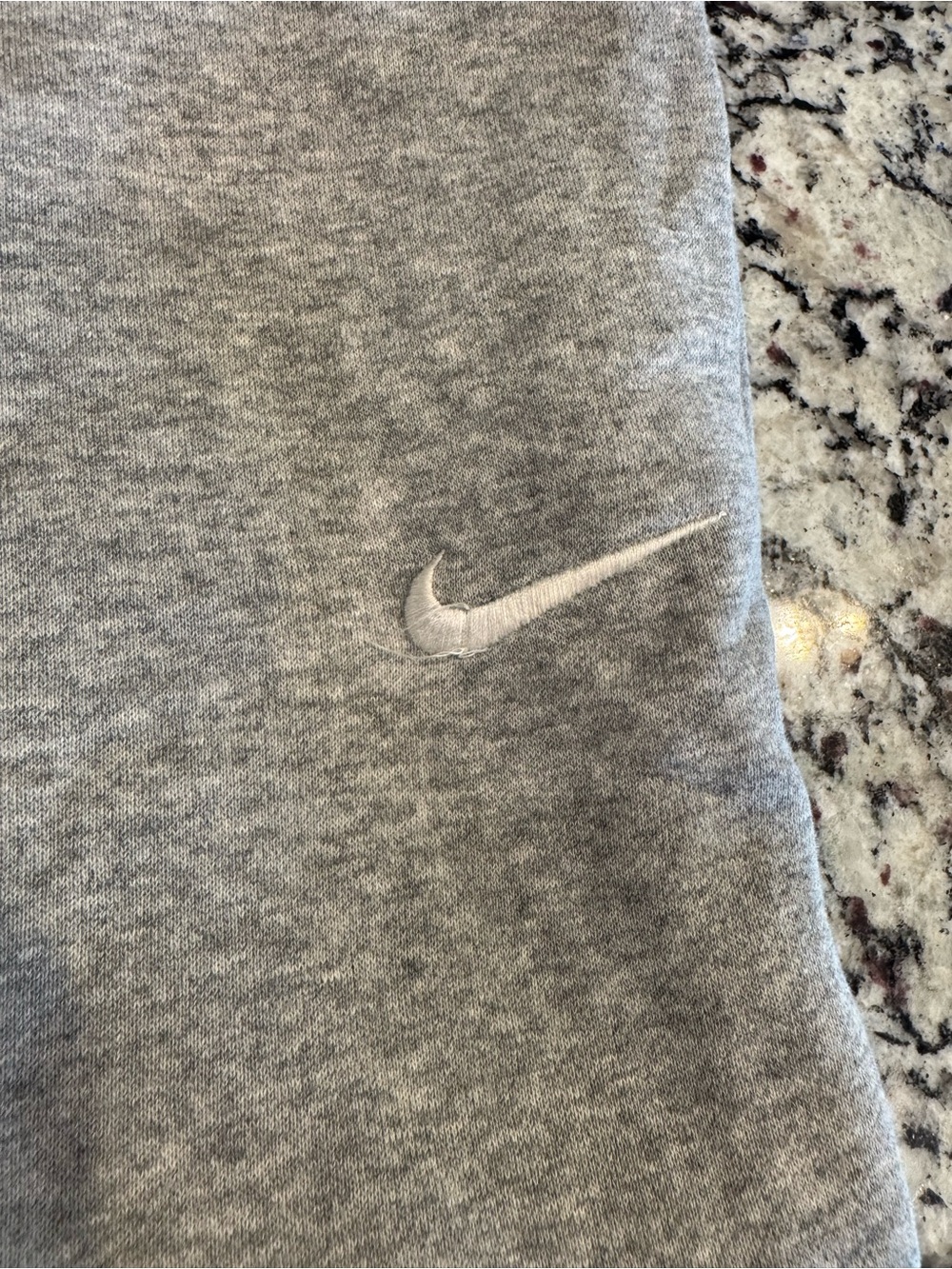 Nike Gray Sweatpants with White Swoosh